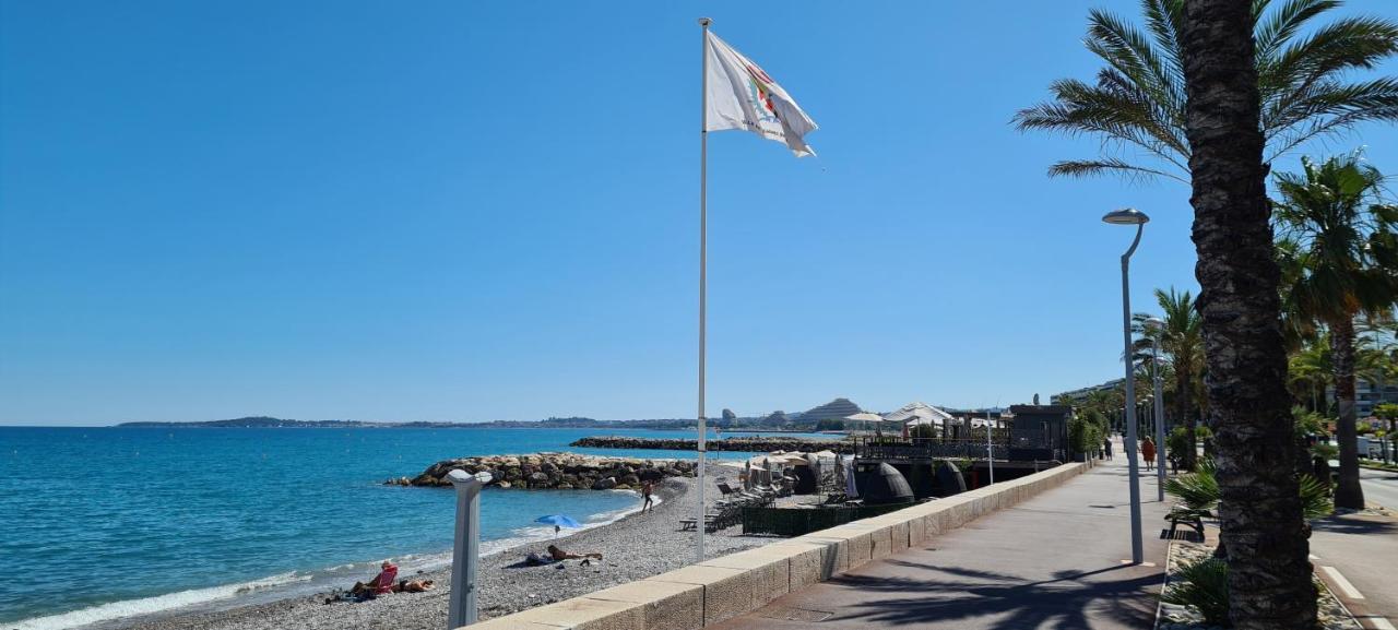 Studio De La Plage - Mer, Terrasse Et Garage Cagnes-sur-Mer Dış mekan fotoğraf